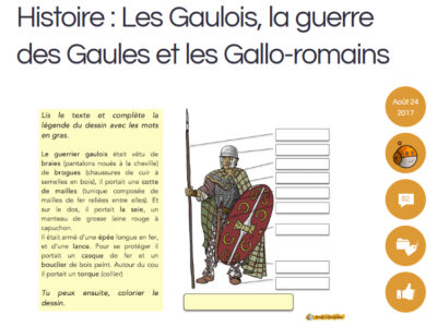 Histoire : Les Gaulois, la guerre des Gaules et les Gallo-romains - Bout de gomme