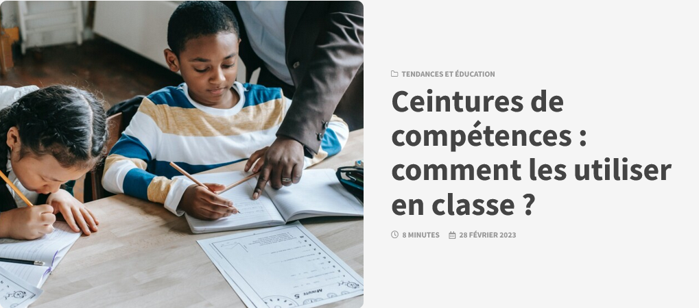 Ceintures de compétences : comment les utiliser en classe ? - Plume ...