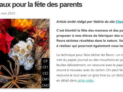 Des idées de cadeaux pour la fête des parents - Laclasse.fr