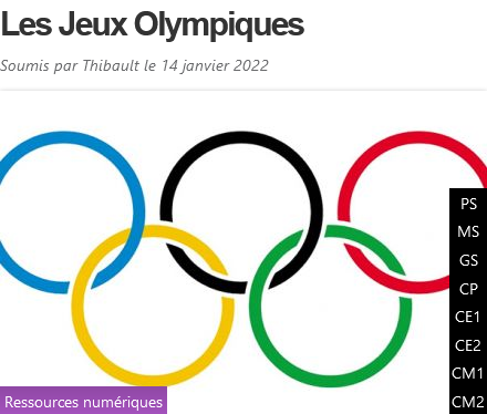 Les Jeux Olympiques - La classe.fr